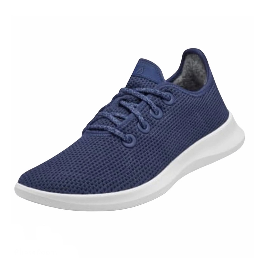 Allbirds Marine Blue/White Sole Tree Runner Machine Washable Sneakers Men’s Sz 9